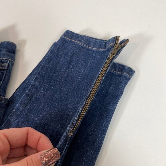 Stella Mccartney Womens Low Rise Straight Cut Pants Blue 38 16 Zipper Button - Picture 7 of 12